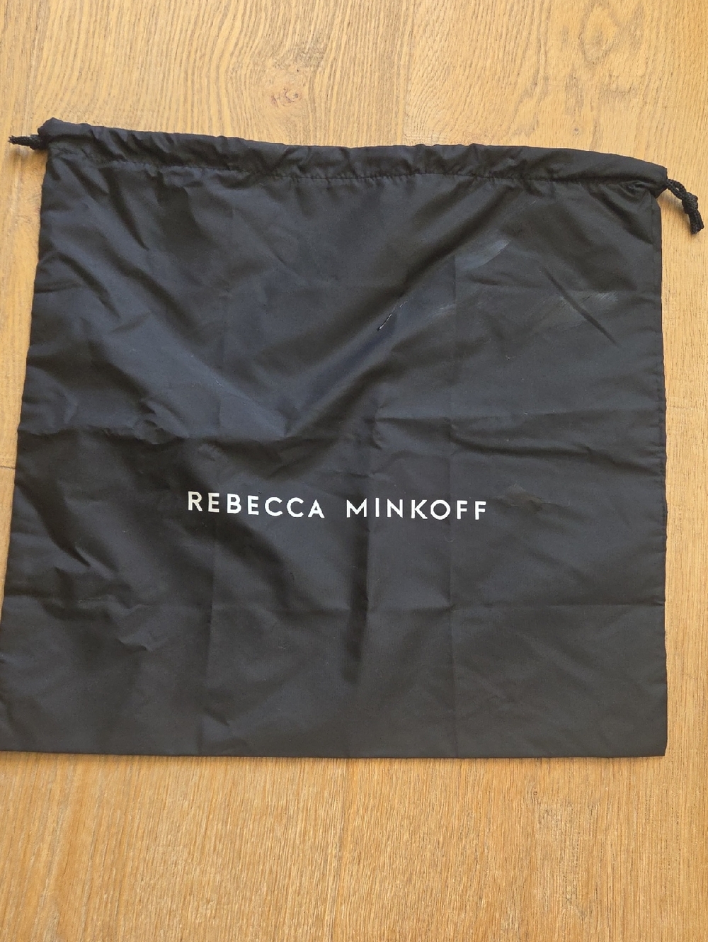 Rebecca Minkoff Black Logo Drawstring Dust Bag